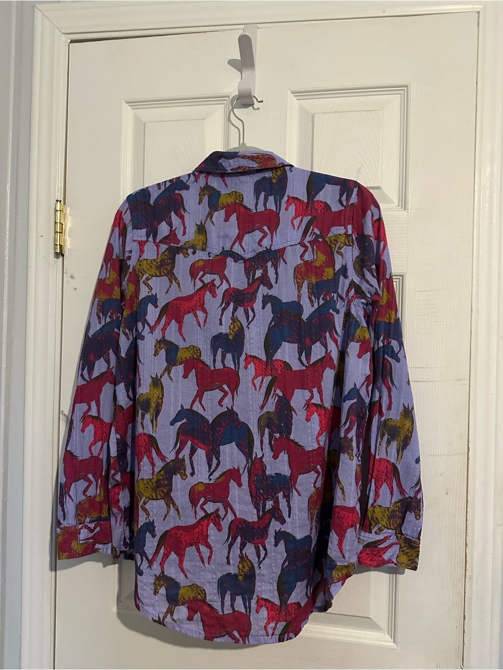 Sundance Wild Horses Button-Down Western Shirt - Size M - Picture 3 of 9